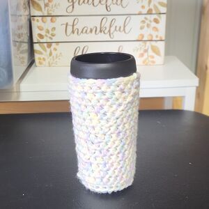 Handmade Pastel Crohet Coffee Cozy